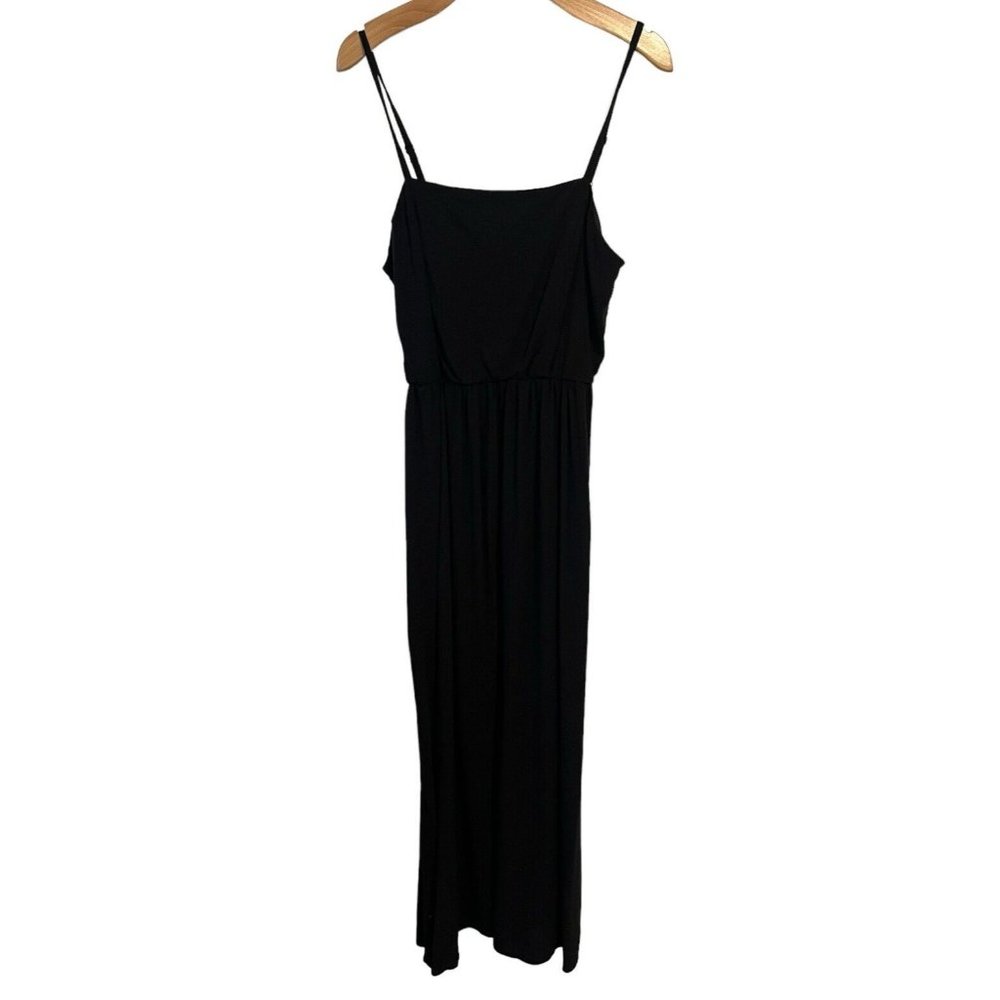 Lily Rose Dress Black Sleeveless Strappy Maxi Stretch A Line NEW Womens XXL